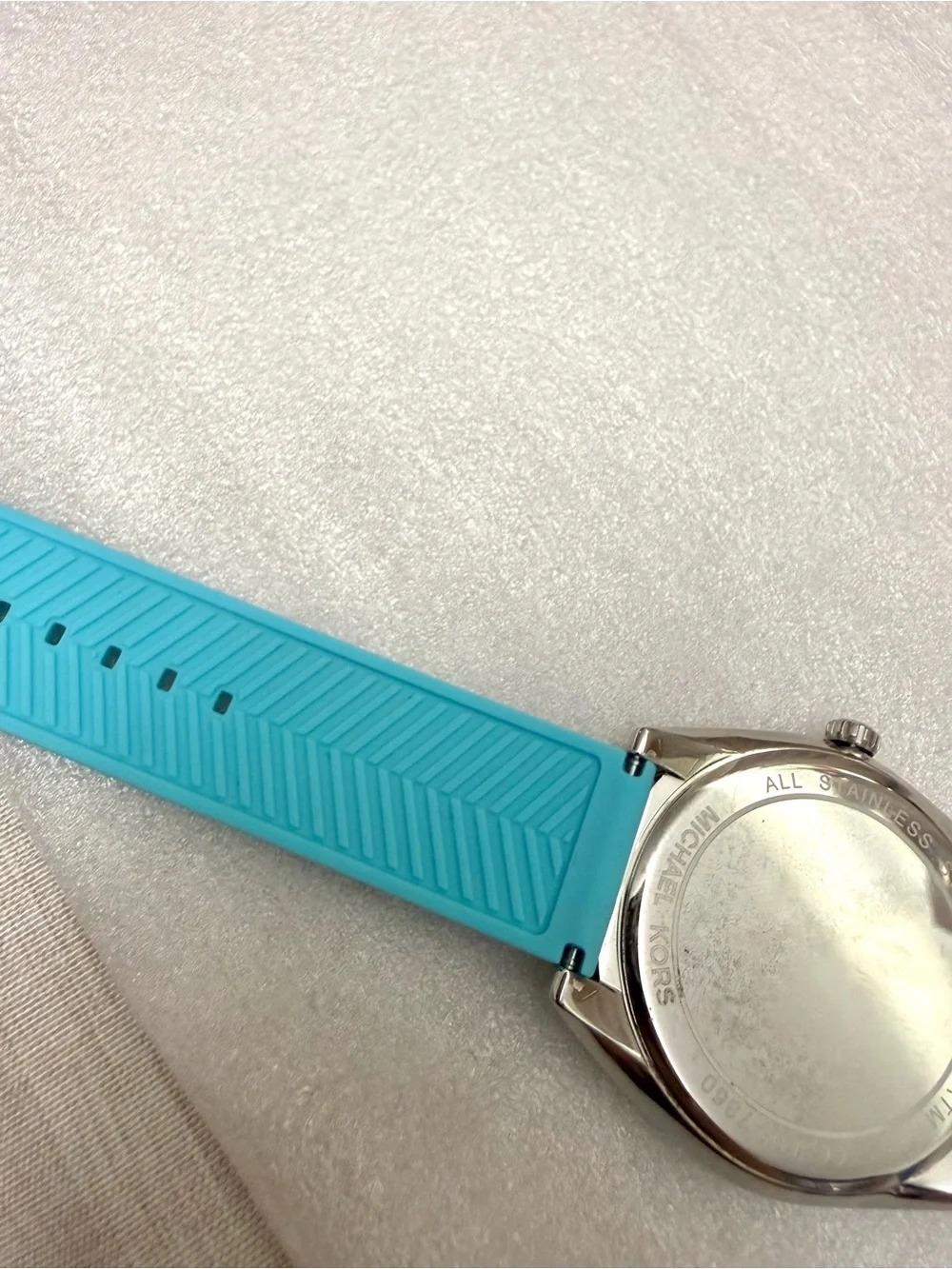 Michael Kors Janelle Turquoise Silicone Watch MK7350 -